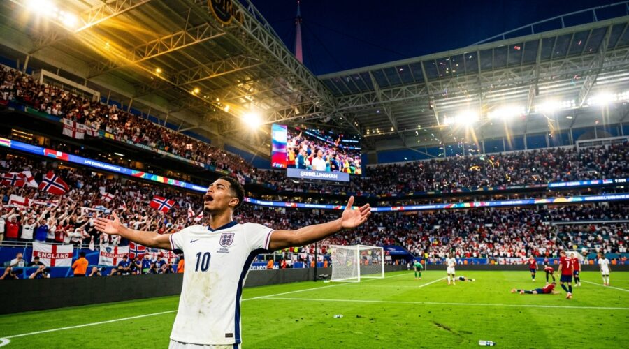 Bellingham’s Brace Breaks Norwegian Hearts in Miami: England Survive, Advance, and Dare to Dream
